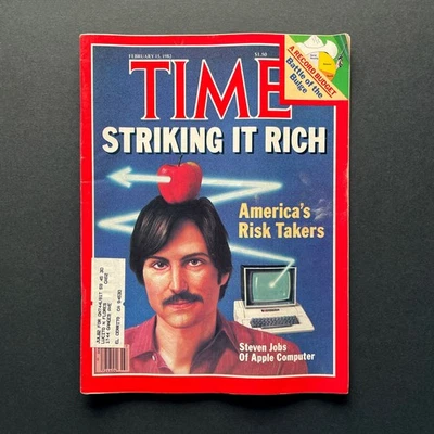 1982 Time Magazine • Steve Jobs Cover • Apple Computer • Striking It Rich - Image 1 of 4