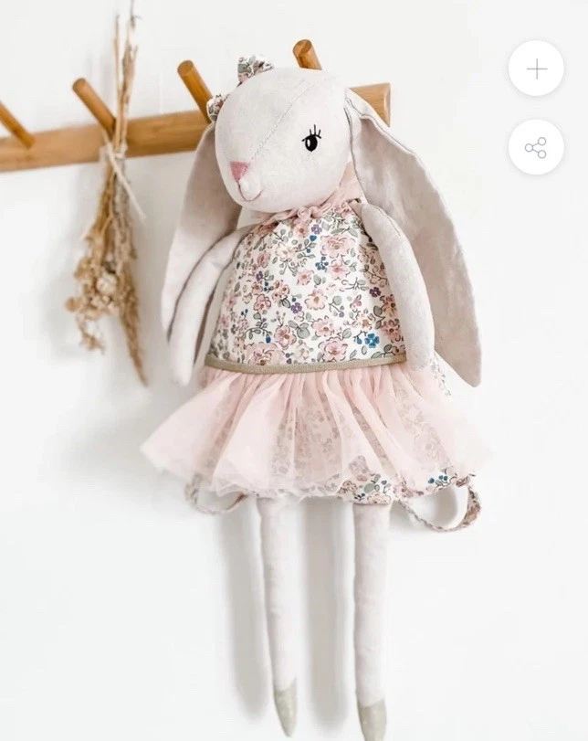 Anthropologie My Dolly Bunny Mochila de Lino Bailarina Floral Tul Mon Ami Foto 1 de 4