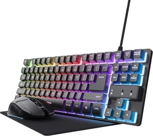 Trust GXT 1794 Set Gaming Tastatur QWERTZ 3-in-1 LED Gaming Paket 80 Stunden - Bild 1 von 1