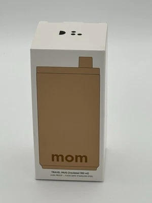 Flasche Design Letters Mom Beige Reisebecher 350 ml für den Alltag - Bild 1 von 4
