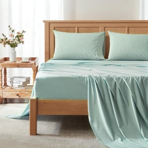 Coolmax Moisture Wicking Sheet Set Soft Fade Resistant All Elastic Deep Pocket F - Picture 1 of 9