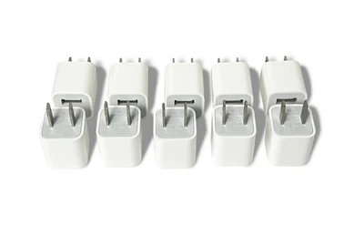 Lote de 10 Apple Cargador de Pared USB 5W Adaptador de Corriente USB-A para iPhone iPad A1385 Foto 1 de 4