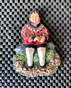 SEMINOLE INDIAN TRIBE MEMBER VINTAGE 3D RAISED MAGNET 2 3/4" X 3 3/4" NOS - Imagen 1 de 2