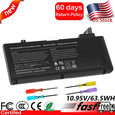 LOTE A1322 Batería Para Apple MacBook Pro 13" A1278 Mediados 2009 2010 2011 2012 63.5Wh Foto 1 de 4