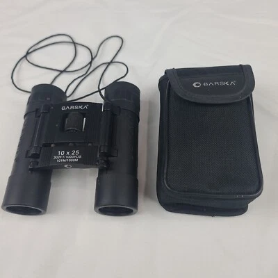 Barska  Compact Binoculars 10x25mm  302Ft Rubber Armoring Case Strap - Image 1 of 4