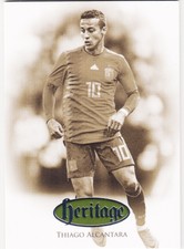 2018 Futera Unique Heritage Silver #031 Thiago Alcantara Spain 07/39