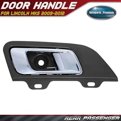 Manija de puerta interior cromada y marrón para pasajero trasero derecho para Lincoln MKS 2009-2012 Foto 1 de 4