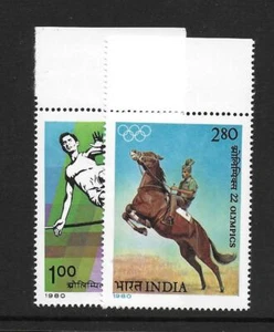 1980 India Olympic games Moscow SG974-975 Unmounted Mint (MNH) - Picture 1 of 1