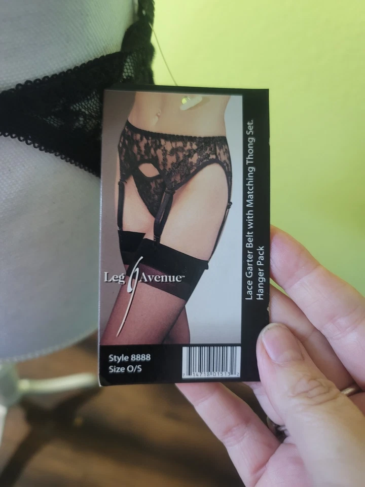 Liguero de encaje negro - Regular para mujer - Talla única Sexy correas de liguero Foto 1 de 4