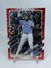 2021 Topps Series 2  YANDY DIAZ Red Ice Parallel /199 TAMPA BAY RAYS Free Ship