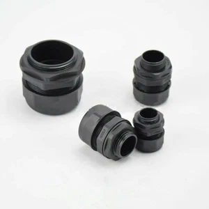 Nylon Cable Glands for Flexible Conduit 16-50 MM Plastic Adapter Interface Black - Picture 1 of 8