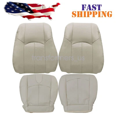 4 PCS For 2008 2009-2013 Infiniti G37 Front Perforated LEATHER Seat Cover Tan US - Image 1 of 4