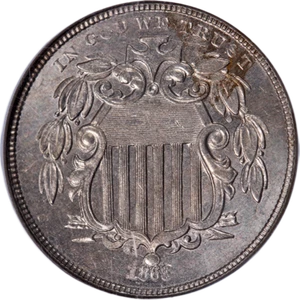 1868 Shield Nickel NGC MS65 Great Eye Appeal Nice Strike - Picture 1 of 4