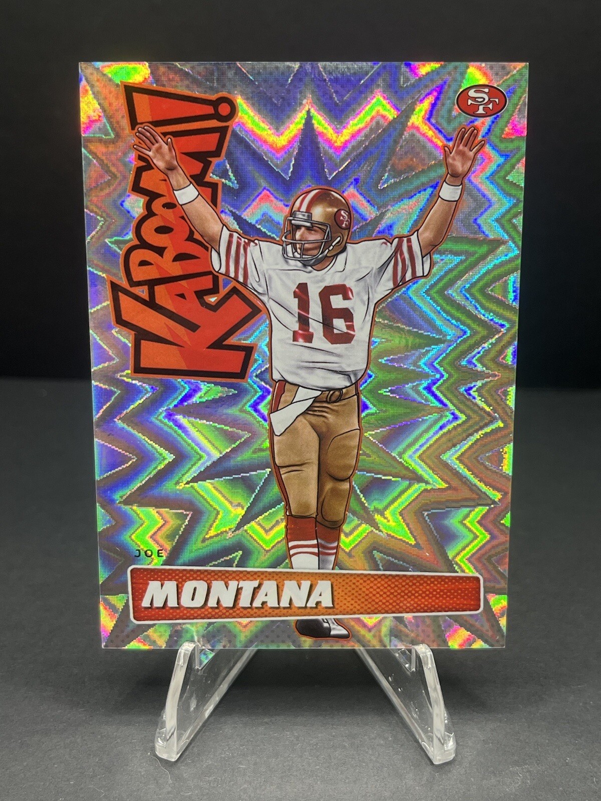 2019 Panini Absolute Kaboom Joe Montana HOF