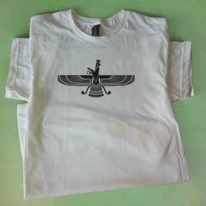Zoroastrisches T-Shirt - Das Faravahar Symbol, Religion, Persisch, versch. Farben  - Bild 1 von 5