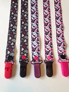 Handmade Pacifier Holder - Love, Heart, Family, Sunshine, Princess, Religious - Picture 1 of 50