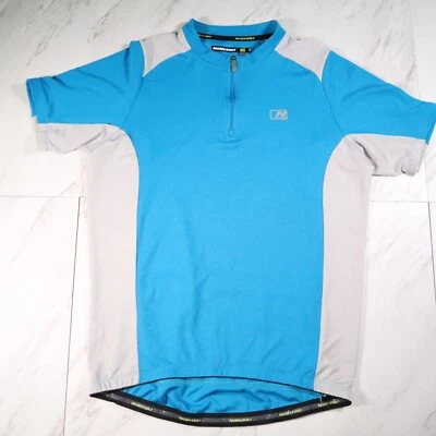 Nishiki Cycling Jersey Shirt Mens Medium Biking 1/4 Zip Water Bottle Pockets - Image 1 of 4