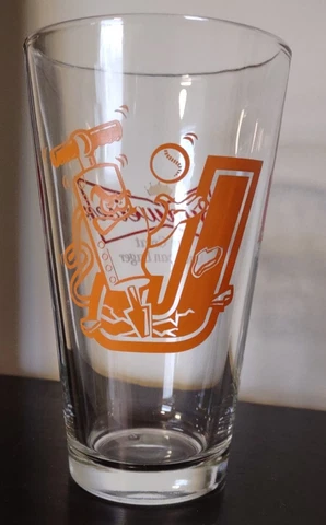 Joliet Jackhammers Gold Logo Budweiser The Great American Lager Pint Glass Cover