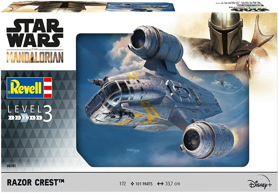REVELL 1:72 STAR WARS: THE MANDALORIAN KIT IN PLASTICA - RAZOR CREST ART 06781 - Immagine 1 di 3