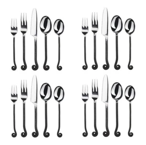 Gourmet Settings (GS) Treble Clef Stainless 20pc Flatware Set (Service for Four) - Picture 1 of 4