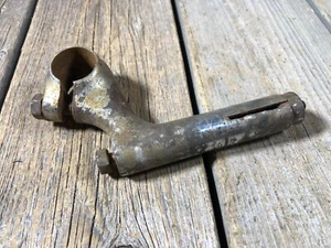 VINTAGE ANTIQUE BIKE BICYCLE QUILL STEM FOR HANDLEBARS ATTACHEMENT USED - Picture 1 of 6