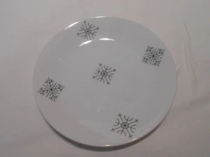 1950's Rosenthal Continental 6" Bread & Butter Plate Black Snowflake Design - Picture 1 of 4
