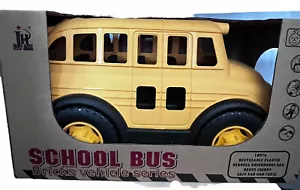 Autobús escolar de ladrillos amigable para niños ecológico sin ftalatos de BPA o PVC preescolar nuevo - Imagen 1 de 12