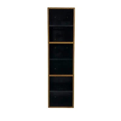 Vintage Case Logic Wood CD Storage Case Wall & Shelf Mount Holds 90 CDs 34x9x5.5 - Image 1 of 4