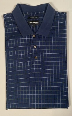 Polo Bolle Para Hombres XL Azul Blanco Verde A Cuadros Golf Dos Capas Algodón de Alta Calidad Foto 1 de 4
