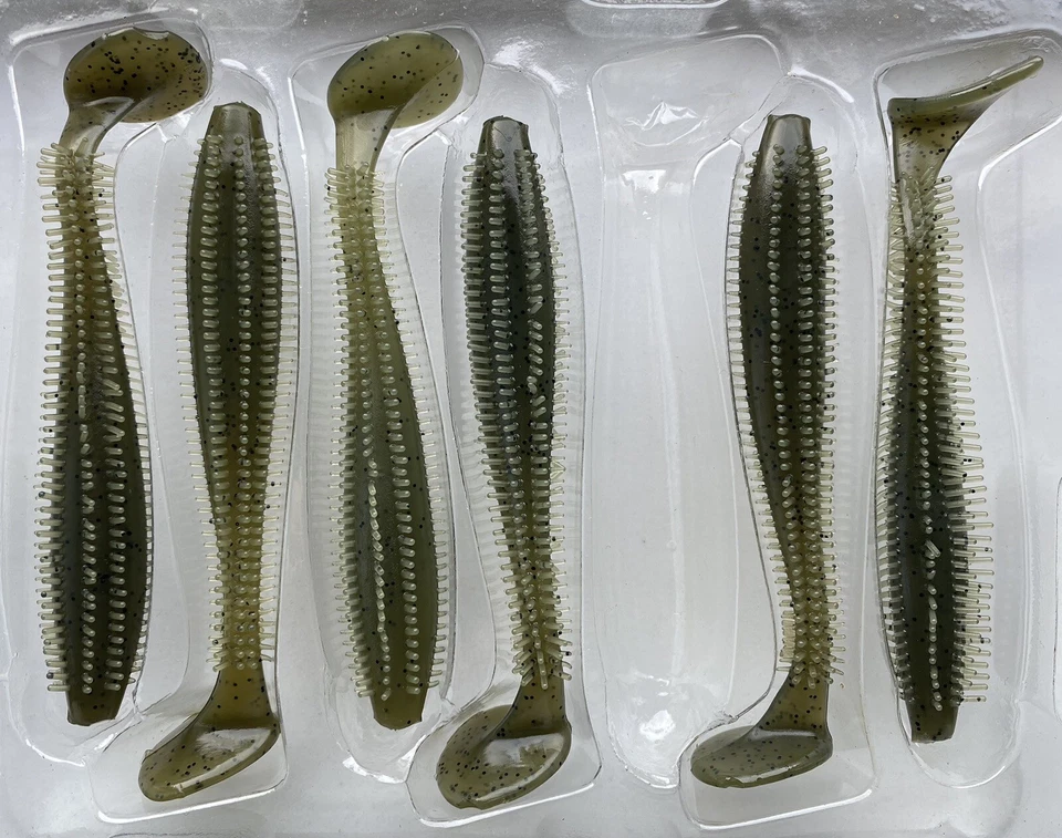 Fox Rage Spikey Shad 12cm GREEN PUMPKIN 1-Stück Gummifisch Zander Barsch Hecht - Bild 1 von 1