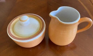 Vintage Franciscan Sierra Sand Creamer and Sugar Bowl Set - Picture 1 of 1