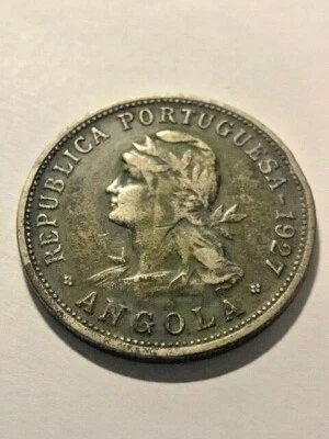 1927 Angola 50 Centavos Fine #2135 - Image 1 of 2