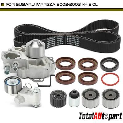 12Pcs Timing Belt Kit for Subaru Impreza 2002 2003 H4 2.0L GAS with Water Pump Foto 1 de 4