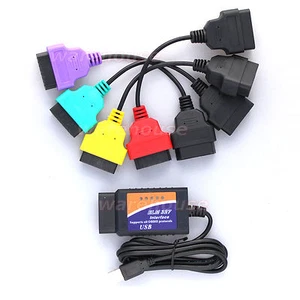 ELM modificato + tutti e 4 i cavi colorati da utilizzare con MultiEcuScan FiatEcuScan