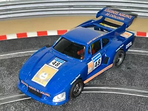 29-Scalextric Exin Porsche 935 MUY RARO AZUL OSCURO Joguiners Agrupats Catalunya - Picture 1 of 4