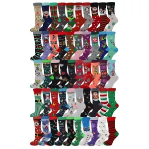 Sumona 6 Pairs pack Women Bright Colorful Fancy Design Novelty Crew Socks 9-11 - Picture 1 of 80