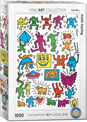 Eurographics Keith Haring - Collage 1000 Piece Jigsaw Puzzle By Keith Haring - Image 1 of 3