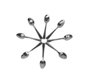 Vintage Teaspoon Set of 8 Stainless Steel Korea Spoons - Picture 1 of 5