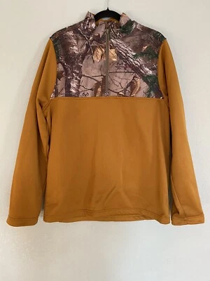 Under Armour Mens Medium 1/4 Zip Pullover Sweater Camo - Image 1 of 4