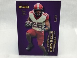 KENNEDY BROOKS 2022 Wild Card Matte Chase Purple /250 #70 Oklahoma / Eagles RC 