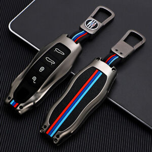 For Porsche Carrera 911 Cayman Boxster 981 Key Bag Case Shell Fob Cover Keychain