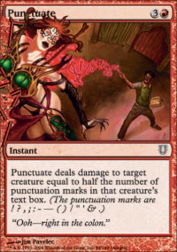 Punctuate ~ Near Mint Unhinged MTG Magic UltimateMTG Red Card - Image 1 of 1