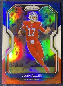 2020 Panini Prizm Josh Allen Red White Blue #1 Buffalo Bills Color Match