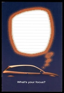 Ford What's Your Focus 1999 Hot Stamps Postkarte Notizkarte  - Bild 1 von 2