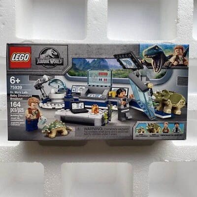 LEGO (75939) Jurassic World Dr. Wu's Lab Baby Dinosaurs Breakout​ New Retired  - Image 1 of 2
