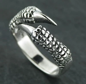 Drachenkralle Dragon Claw Ring Silberring Gothic Feingehalt Silber 925 - Bild 1 von 1