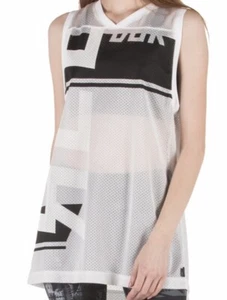 Reebok White Mesh Wor Myt Bball Tank Top, Size X- Large, NEW with TAGS - Picture 1 of 18