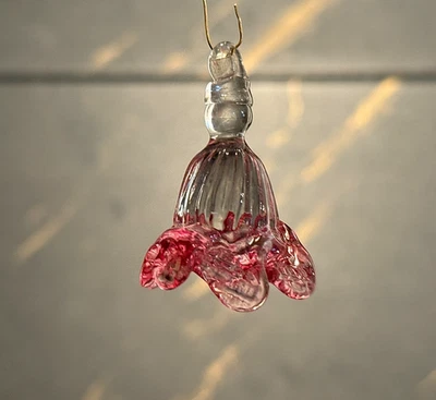 COLGANTE CRISTAL MURANO, MORADO, HECHO A MANO, H 50 mm Ø 30 mm Foto 1 de 4