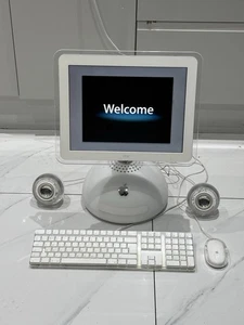 Retro Vintage Apple iMac G4 15” 1.0Ghz With Original Mouse/Keyboard/Speakers - Picture 1 of 7