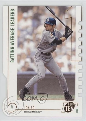 2002 Topps Ten Die-Cut Ichiro Suzuki Ichiro #52 HOF - Image 1 of 2